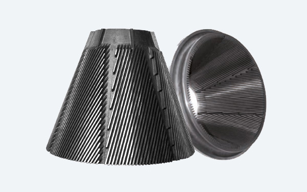 Officine Airaghi Stainless Steel Medium Angle Conical Fillings for the paper industry